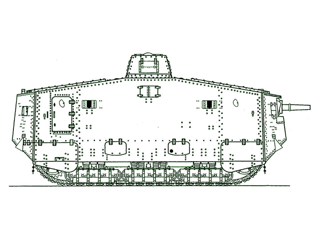 Марк 2 танк чертеж